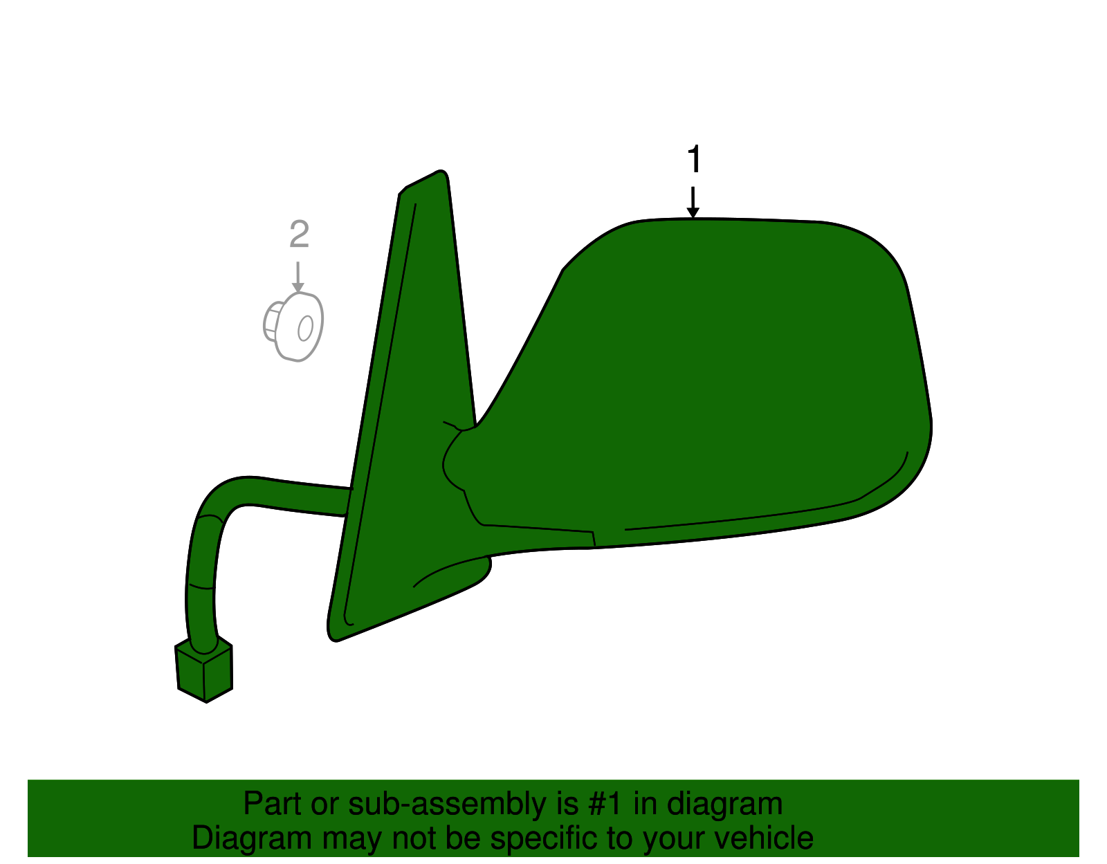 Burco 4101 Front Left Side Mirror Glass For 2004-2006 Scion XB – Direct Fit, No Rear Mount, Genuine Tempered Glass