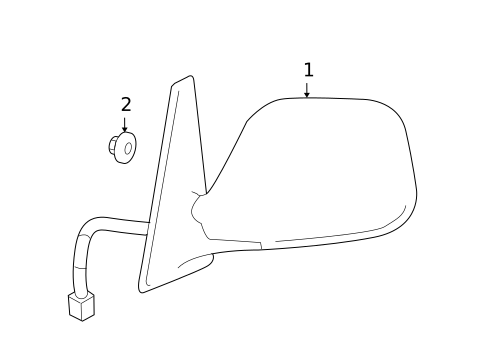 Outside Mirrors for 2005 Scion xB #0