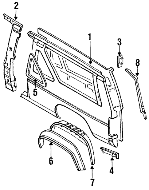 Inner Structure for 1989 Nissan Pathfinder #0