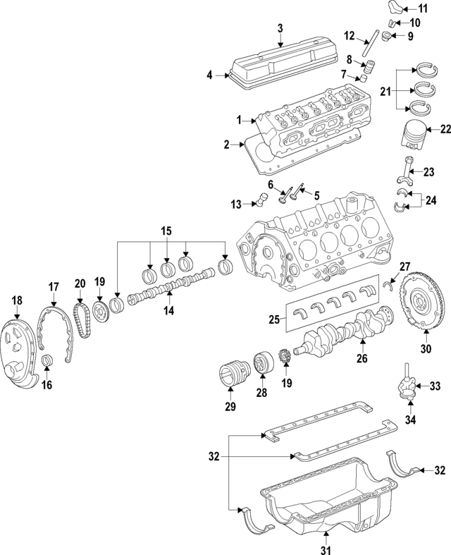 12558057 - Engine: Cylinder Head for GM Image