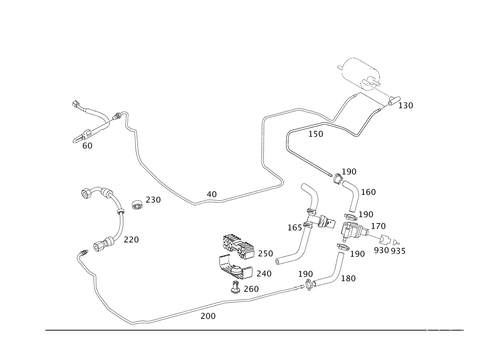 Fuel Lines for 2006 Mercedes-Benz SL600 #0