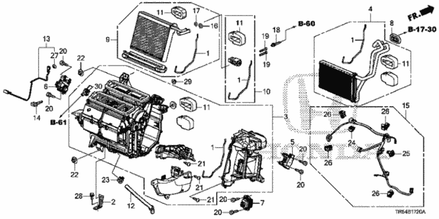 Heater Unit for 2012 Honda Civic #0