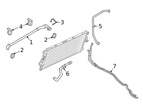 Front Upper Radiator Support Tie Bar For 2015-2019 Ford Edge – 2.0L, 2.7L, 3.5L