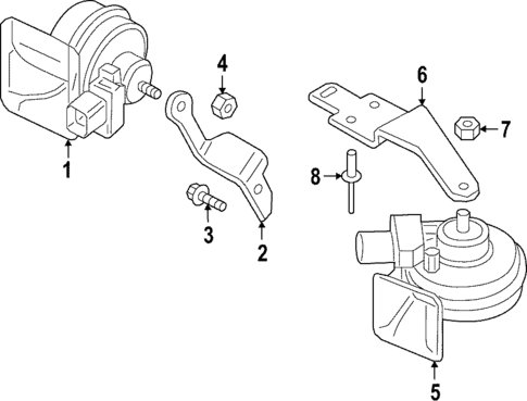 Horn for 2025 Audi A6 Quattro #0