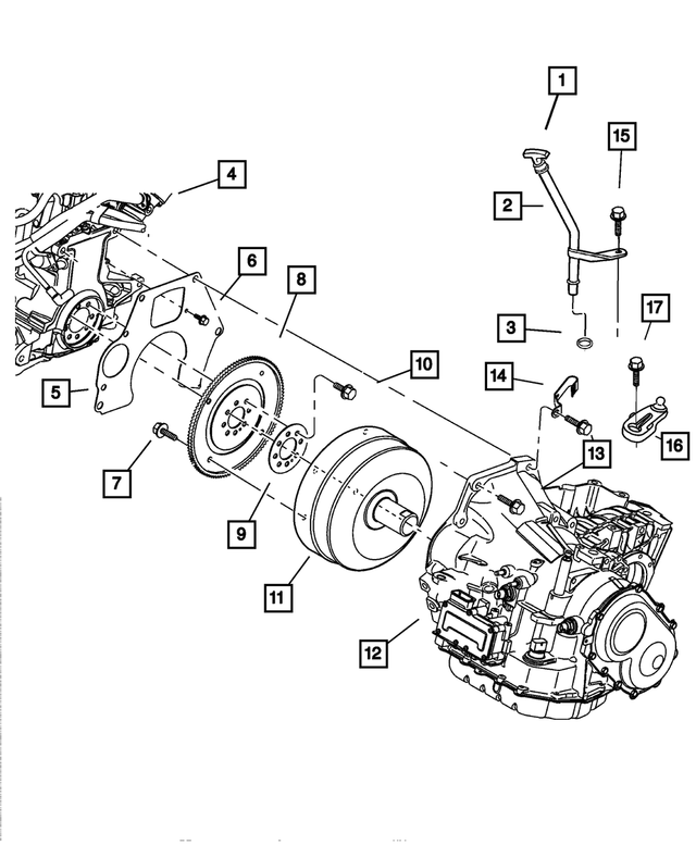 4471933 - Automatic Transaxle 4 Speed: Drive Plate Backing Plate for Mopar Image