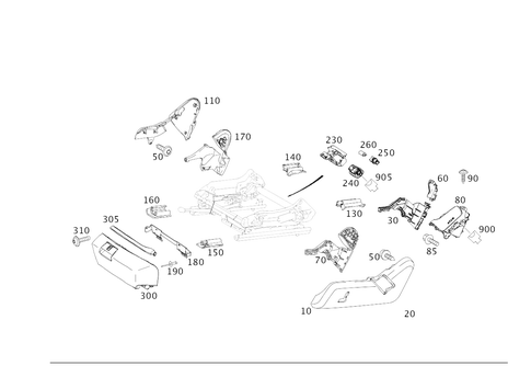 Covers and Bracket for Fire Extinguisher for 2016 Mercedes-Benz CLS400 #0