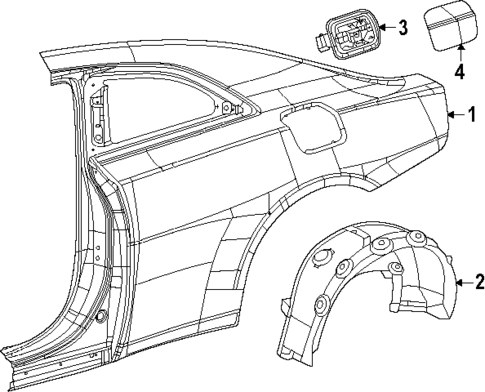Quarter Panel & Components for 2024 Dodge Charger Daytona #0