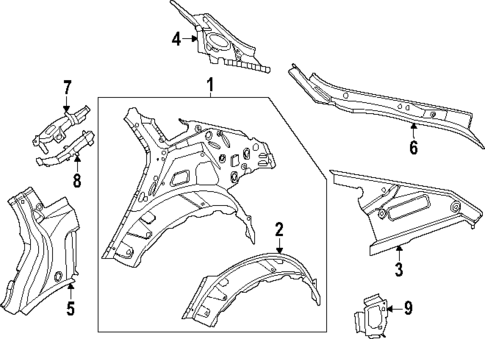 Inner Structure for 2025 Mercedes-Benz GLC63 AMG S E Performance #1