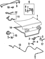 94857452 - : Hinge for Chevrolet: Prizm Image