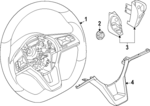 484306WK5D - : Steering Wheel for Nissan: LEAF Image