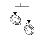 19511PH7003 - Cooling System: Radiator Hose Clamp for Honda: Civic, Clarity, CR-V, Element, Fit, HR-V, Odyssey, Pilot, Prelude, S2000 Image