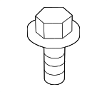 934030601408 - Body: Radiator Mount Bolt for Honda: Clarity, Pilot, Prelude Image