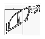 8Y5810076 - Body: Uniside Panel for Audi: A3, A3 Quattro, RS3, S3 Image