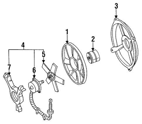 Fan for 1985 Chevrolet Corvette #0