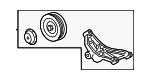 LR099573 - Cooling System: Idler Pulley for Land-Rover Image image
