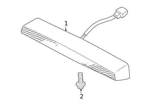 High Mounted Stop Lamp for 2005 Suzuki Aerio #0