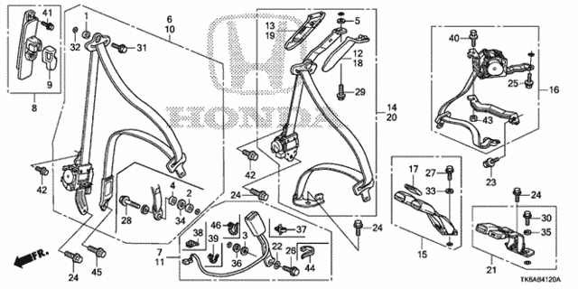 Seat Belts for 2013 Honda Fit #0