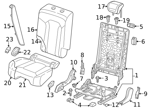 Second Row Seats for 2021 Audi RS Q8 #1