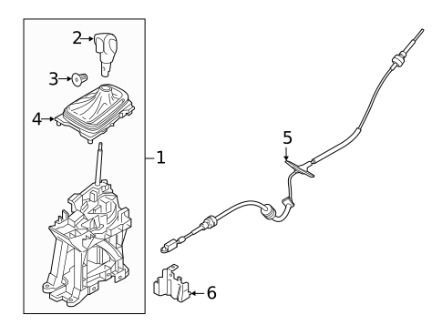 Gear Shift Control for 2017 Ford Edge #1