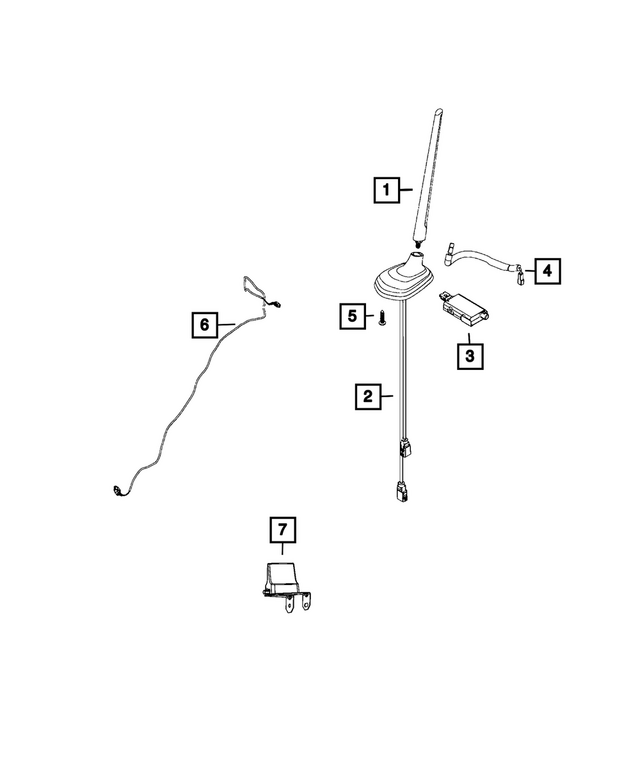 68439257AA - : Radio Antenna Module for Mopar Image