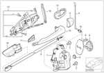 51228212172 - : Right Operating Rod for BMW Image