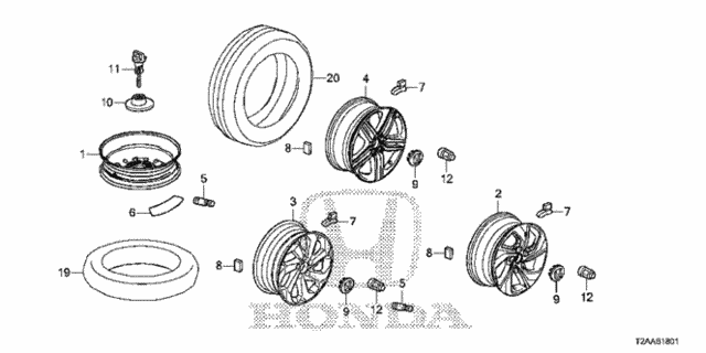 Wheel Disk (KA/KL) for 2017 Honda Accord #0