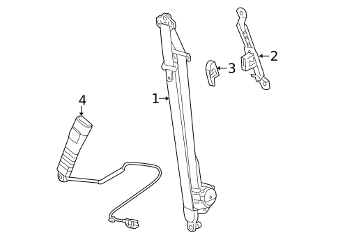 Front Seat Belts for 2014 Chevrolet Captiva Sport #0