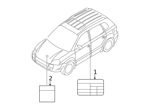 Labels for 2009 Kia Sportage #0
