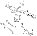 4088049 - Steering: Steering Arm for Dodge: D100, D150, D250, D350, Ramcharger, W100, W150, W250, W350 Image