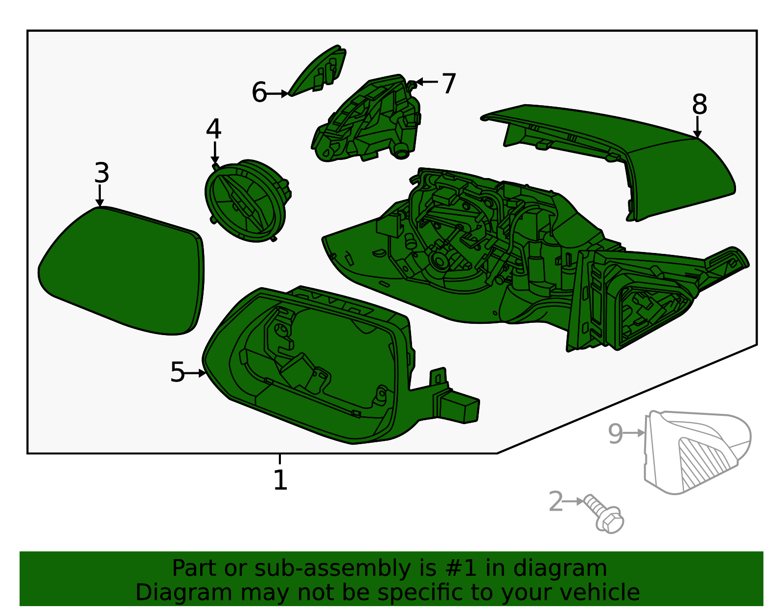 2023-2025 Kia Mirror Assembly 87620-AO000 | OEM Parts Online