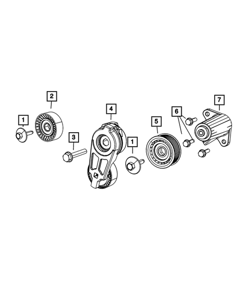 Pulleys and Related Parts for 2015 Dodge Challenger #0