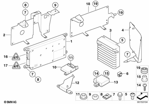 Car Telephone, Built-in for 2005 BMW 750i #0