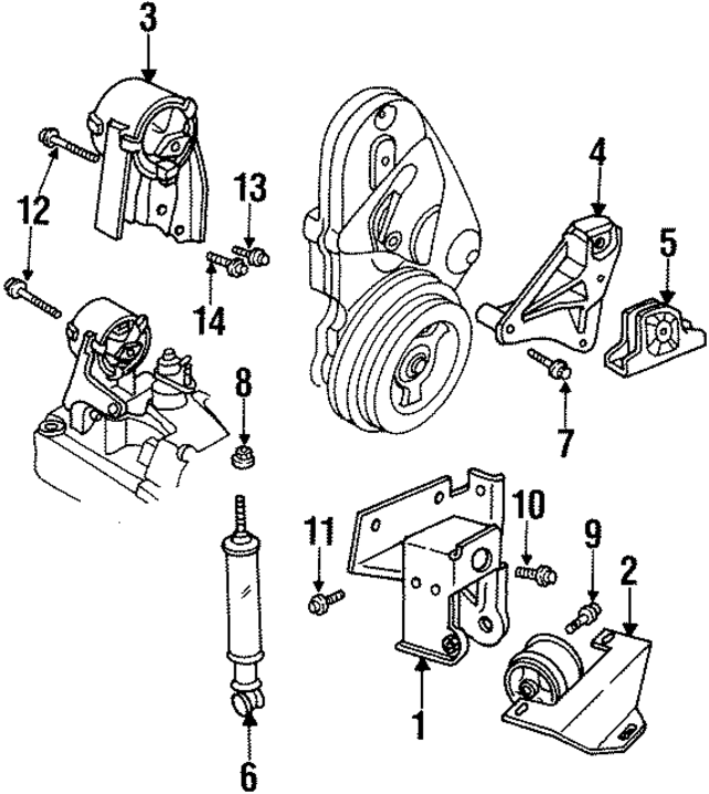 4668259AB - Engine: Bracket for Mopar Image
