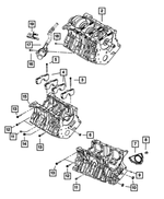 RL039263AA - 3.5L Gas; Engine: Short Block Engine for Chrysler: 300 | Dodge: Charger, Magnum Image