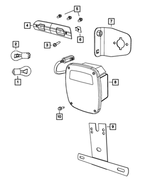 55078089AA - Electrical: Tail Lamp Bracket for Mopar Image