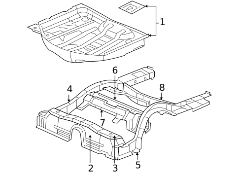 Rear Floor & Rails for 2007 Chrysler 300 #0