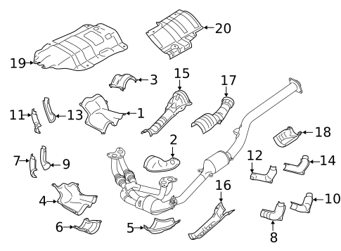 Heat Shields for 2024 Subaru Forester #0