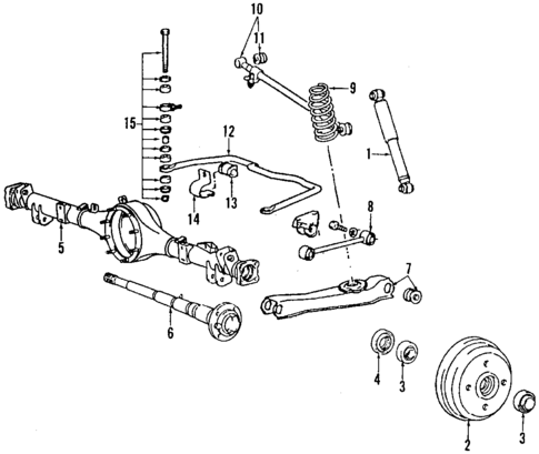 Rear Suspension for 1990 Dodge Colt #2