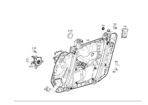 Window Regulator for 2022 Mercedes-Benz CLS450 #0