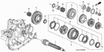 23221PLWB50 - Transmission - Manual: COUNTERSHAFT for Honda Image