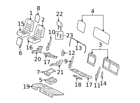Front Seat Components for 2010 Ford F-250 Super Duty #4