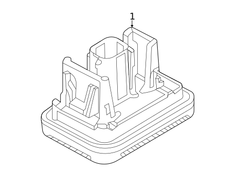 License Lamps for 2025 Mazda CX-90 #1