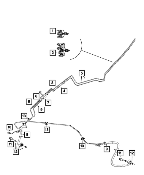 Hydraulic Control Unit, Brake Tubes and Hoses for 2015 Ram 1500 #1