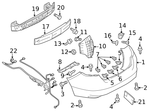 Bumper & Components - Rear for 2011 Mazda 6 #0