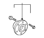 5QF598611 - Driveline &amp; Axles: Wheel Bearing And Hub Assembly for Volkswagen Image