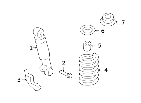 Shocks & Components for 2010 Hyundai Santa Fe #1