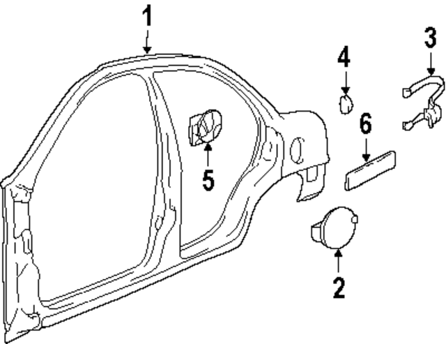 30013522 - Body: Fuel Door for GM Image