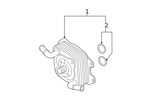 Oil Cooler for 2012 INFINITI QX56 #0