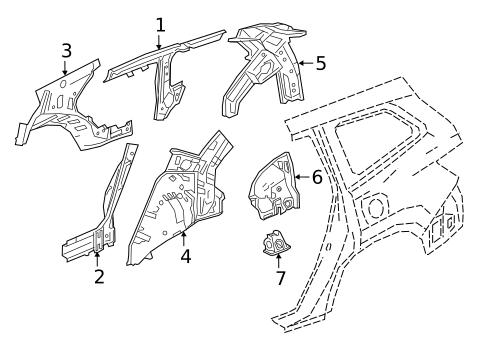 Inner Structure for 2022 Honda Pilot #0