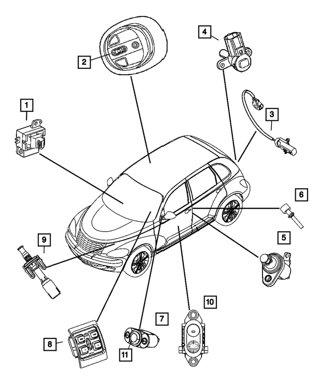 4671966AA - Electrical: Liftgate Switch for Mopar Image